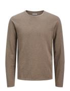 Jjesummer Knit Crew Neck Sn Brown Jack & J S