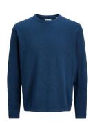Jjesummer Knit Crew Neck Sn Blue Jack & J S