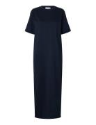 Slfessential Ss Pocket Ankle Dress Noos Navy Selected