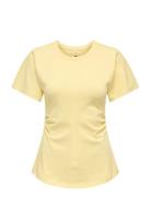 Onlmarie S/S Ruching Top Jrs Noos Yellow ONLY