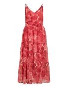 Viflorie S/L V-Neck Ankle Layer Dress/Dc Red Vila