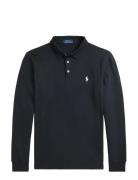 Custom Slim Fit Stretch Mesh Polo Shirt Black Polo Ralph Lauren