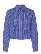 Mskesia Cropped Shirt Blue Minus