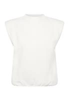 Msfauna Knit Vest White Minus