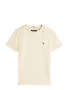 Essential Cotton Reg Fit Tee Ss Beige Tommy Hilfiger