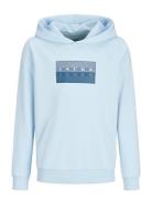 Jcofusion Graphic Sweat Hood Unb Sn Jnr Blue Jack & J S