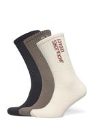 Jacroar Tennis Socks 3 Pack Jnr Brown Jack & J S