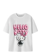 Nkffoba Hellok Ss Rlx Poly Top Box Sky White Name It