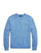 Cotton Crewneck Sweater Blue Polo Ralph Lauren