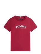Monotype Print Graphic T-Shirt Red Tommy Hilfiger