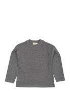 Modal Rib Ls Blouse W. Drop Shoulder Grey Copenhagen Colors