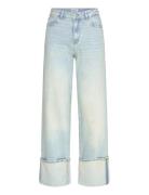 Pcsilke Mw Fold Up Denim Jeans Blue Pieces