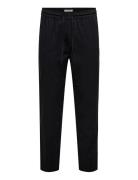 Onsreid Linus Tapered 0571 Slub Pant Black ONLY & SONS