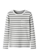 Nmmdekab Slim Ls Top Grey Name It