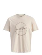 Jjgrayson Tee Ss Crew Neck Jnr Cream Jack & J S