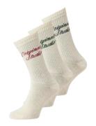 Jacnorrebro Tennis Socks 3 Pack Jnr Cream Jack & J S