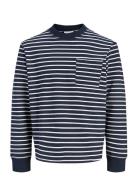 Jornantucket Striped Sweat Crew Ne Jnr Navy Jack & J S
