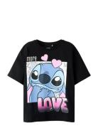 Nkffora Stitch Ss Nreg Top Box Noos Wdi Black Name It