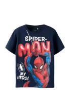 Nmmmarvin Spider Ss Nreg Top Noos Mar Navy Name It