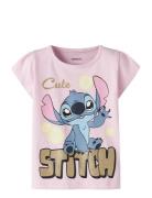 Nmffuba Stitch Ss Top Box Noos Wdi Pink Name It