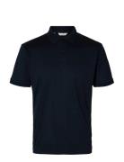Slhfave Button Ss Polo Noos Navy Selected