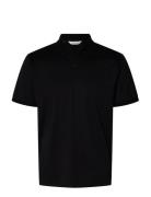 Slhfave Button Ss Polo Noos Black Selected