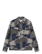 Akoscar Structure Overshirt Patterned Anerkjendt