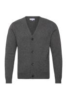 Man Chunky V Cardigan Grey Davida Cashmere