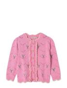 Mela Flower Cardigan Pink Fliink
