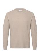 Fine Rib-Knit Cotton Sweater Beige Mango