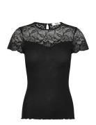 Rmwbea Ss O-Neck T-Shirt Black RM By Rosemunde