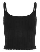 Soft Knit Rib Tank Top Black Organic Basics