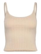 Soft Knit Rib Tank Top Beige Organic Basics