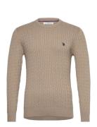 Mads Reg Cot Uspa M Knit Beige U.S. Polo Assn.