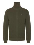 Bernard Zip Cardigan Khaki Morris