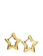 Vilda - Star Hoop Earrings Stainless Steel Gold Timi Of Sweden