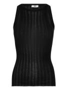 Rmwbardot Sl Tank Top Black RM By Rosemunde