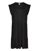 Carmay Cap Sl Frill Dress Jrs Noos Black ONLY Carmakoma