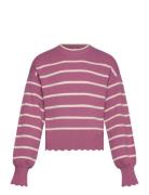 Kogibi Ls O-Neck Pullover Cp Knt Noos Pink Kids Only