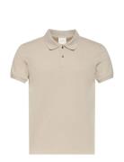 Ss Slim Refined Pique Polo Beige Calvin Klein