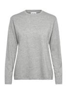 Basic O-Neck Tee L/S Grey Enkel Studio