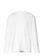 Basic O-Neck Tee L/S White Enkel Studio