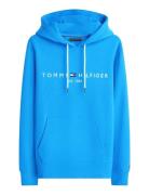 Tommy Logo Hoody Blue Tommy Hilfiger