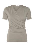Rwbiarritz Ss T-Shirt Khaki Rosemunde