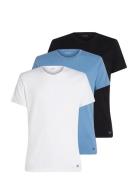 S/S Crew Neck 3Pk Patterned Calvin Klein