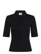 Gzdrew Polo Top Noos Black Gestuz