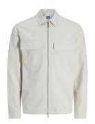 Jprblurayle Linen Blend Zip Ls Shirt Smu Cream Jack & J S
