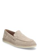 Hilfiger Stitchdown Suede Loafer Beige Tommy Hilfiger