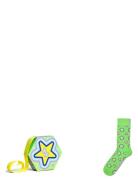 1-Pack Superstar Sock Gift Set Green Happy Socks