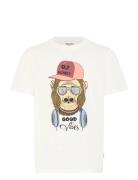 Bhkurt Funny Graphic S/S Tee White Blend